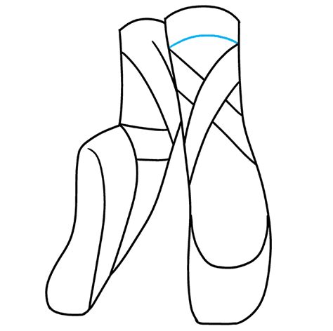 Easy Simple Ballet Shoes Drawing Tapley Herwas