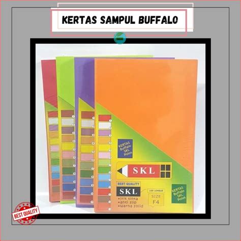 Kertas Buffalo F4 Kertas Sampul Jilid Folio Jual Per 2 Lusin 24