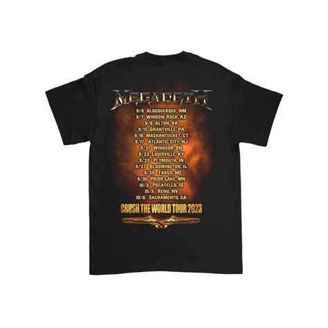 Megadeth The Sick The Dying And The Dead 2023 Fall Tour T Shirt