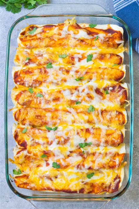 The Best Chicken Enchiladas Recipe Kristines Kitchen