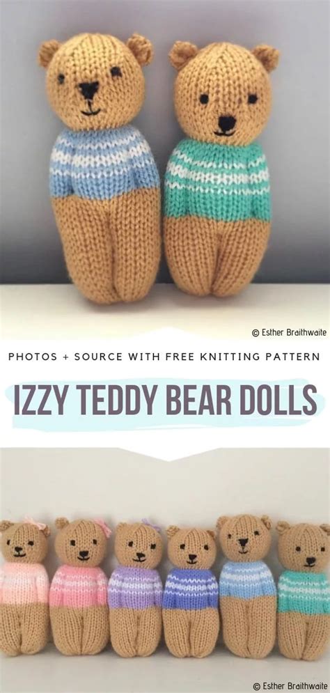 Super Easy Knitted Teddy Bears With Free Patterns Artofit