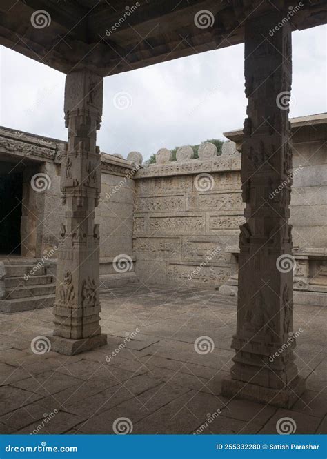 Details of of Hazara Rama Temple at Hampi Editorial Image - Image of ...