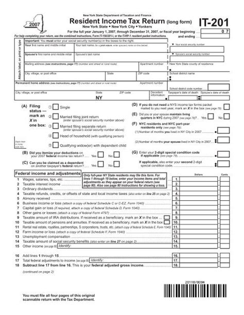 It New York State Department Of Taxation And Finance