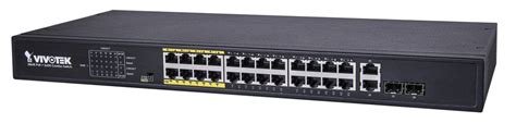 Compra Switch Vivotek Fast Ethernet 24 Puertos PoE 2x SFP AW FGT