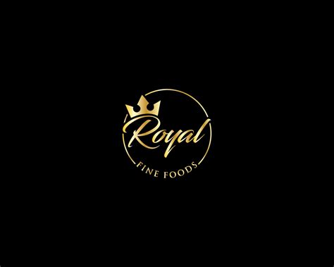 Elegant Playful Logo Design For Royal Fine Foods By Janna® Design