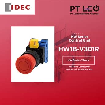 Jual IDEC Emergency Stop Switches Seris HW1B V301R Oleh PT Lestari