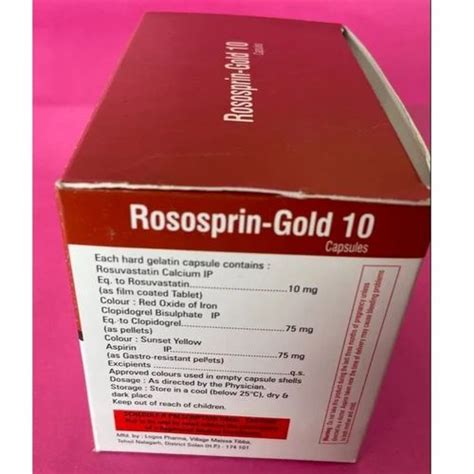 Rosuvastatin Clopidogrel Aspirin Capsules For Clinical At Rs 240box