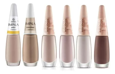 Impala Nude Kit 6 Esmaltes Em Tons Nude Nude MercadoLivre