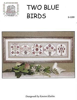 Two Blue Birds By Rosewood Manor Cross Stitch Pattern Ebay