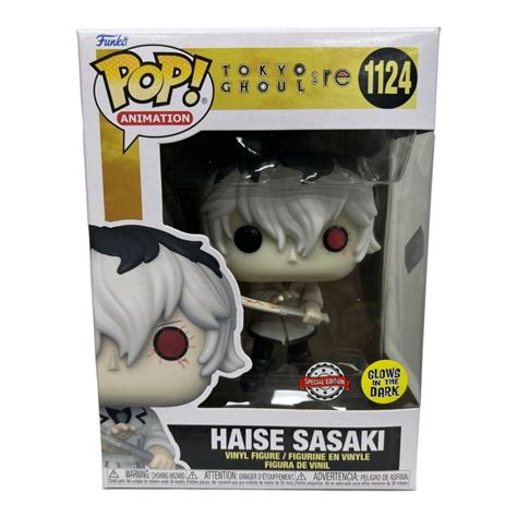 Funko Pop Tokyo Ghoul Re Haise Sasaki 1124 Special Edition Glows In The Dark The