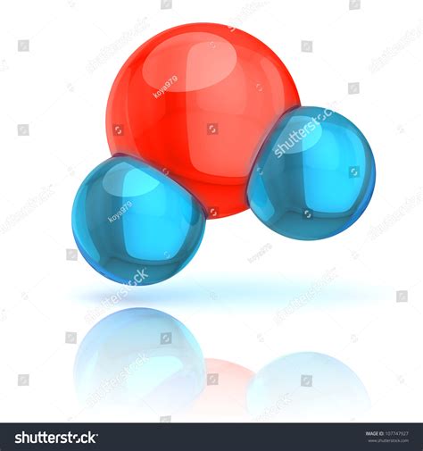 Water Molecule D Illustration Isolated On White Shutterstock