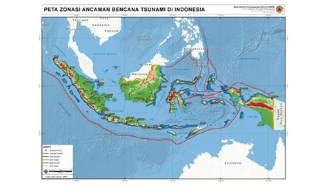 Peta Potensi Tsunami Di Indonesia Newstempo