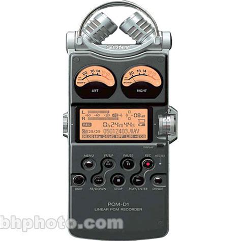 Sony Pcm D Channel Portable Flash Memory Audio Recorder