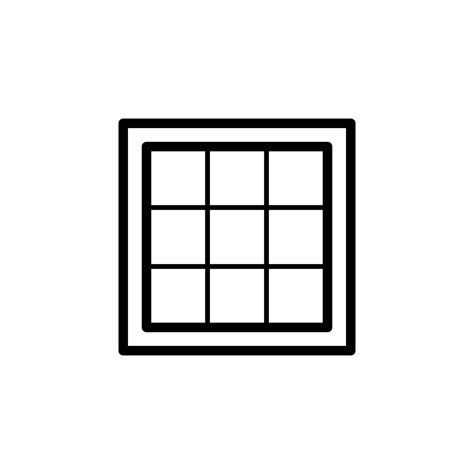 square window vector icon illustration 23250083 Vector Art at Vecteezy