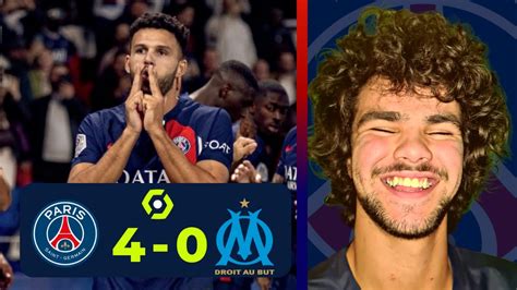 Psg 4 0 Marseille • Ligue 1 Uber Eats Instant Match Reaction Youtube