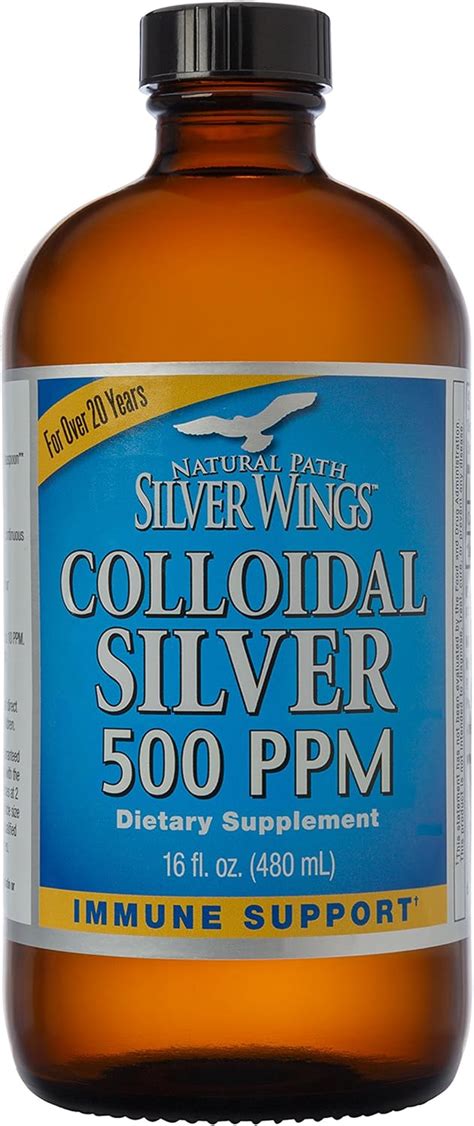 Natural Path Silver Wings Colloidal Silver 500 Ppm Pure Mineral