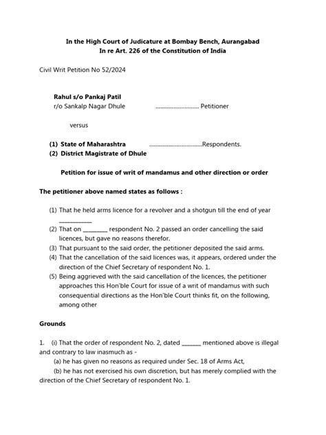 Writ of Mandamus | PDF | Mandamus | Government