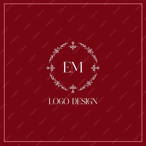 Premium Vector | Em logo design vector image