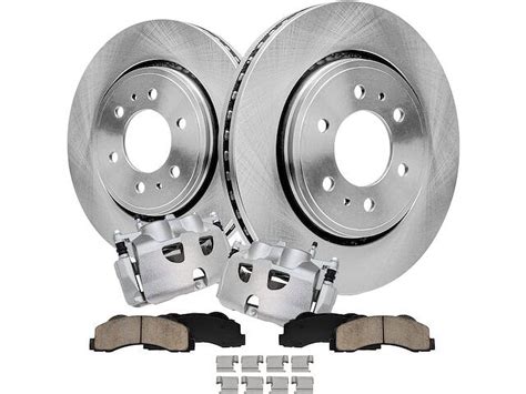 Front Brake Pad Rotor And Caliper Set Compatible With