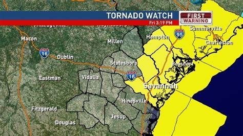 Tornado Watch Issued For Parts Of The Coastal Empire