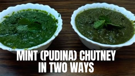 Pudina Chutney Kaise Banaen How To Make Pudina Chutney Pudina