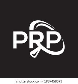 Prp Letter Logo Design On Black Stock Vector (Royalty Free) 1987458593 | Shutterstock