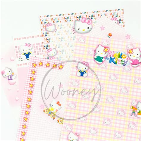 Hello Kitty A4 Fancy Card 10 Sheetspack Shopee Malaysia