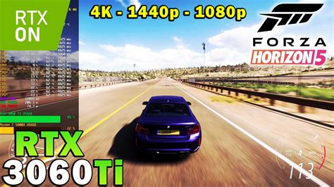 Forza Horizon 5 RTX 3060 Ti Ryzen 7 5800X 4K 1440p 1080p