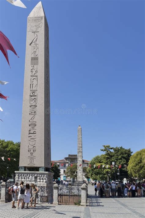 Obelisk Of Theodosius In City Of Istanbul Turkey Editorial Stock Photo