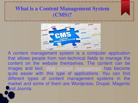 PPT - What is a Content Management System (CMS) PowerPoint Presentation
