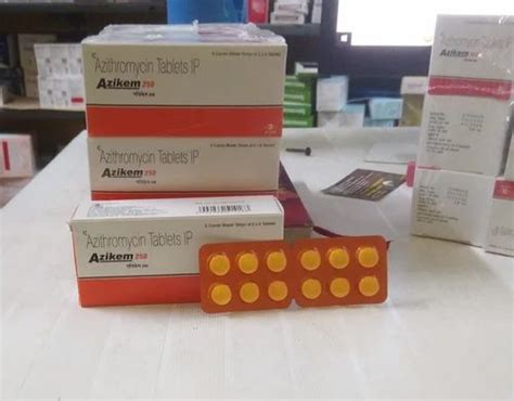 Azikem 250 Azithromycin Tablets Ip At Rs 7822strip Of 6 Tablets