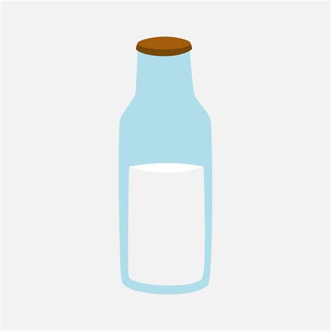 Bottle Of Milk Clip Art Vector Illustration For Design Decorations