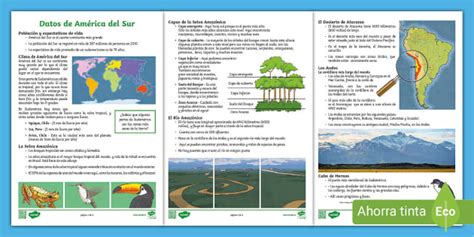 Pdf Datos De América Del Sur Teacher Made Twinkl