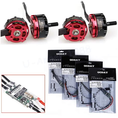 Pcs Lot Emax Rs Kv Cw Ccw Motor Rc Pcs Ocday Blheli A