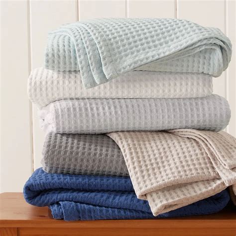 100 Cotton Waffle Weave Premium Blanket Lightweight And Soft Perfect