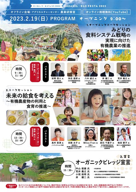 🍅218土・19日 オーガニック・エコフェスタ開催のお知らせ🥦 みはらしの丘 あいさい広場