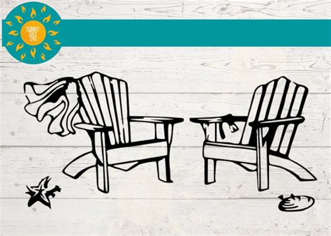 BEACH CHAIRS SVG Beach Svg Adirondack Chair Svg Beach Vacation Png