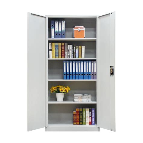 Home Office Furniture Metal File Storage Cupboard Full Height Double