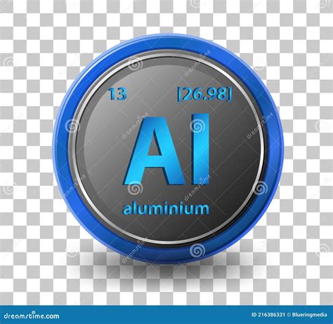 Aluminium Chemical 13 Element Of Periodic Table Molecule And Communication Background