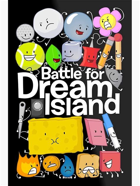 Battle For Dream Island Poster Sticker For Sale By Bareypow Redbubble