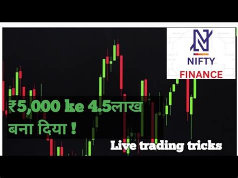 Nifty Financial Live Trading Option Live Trading Finnifty Youtube