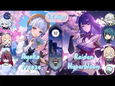 Ayaka C Freeze Raiden C Hyperbloom Spiral Abyss Floor Full