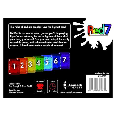 Red7 Card Game Buy Red7 Game More Than Meeples