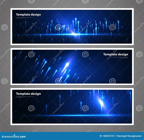 Abstract Technology Data Visualization Background Network Futuristic