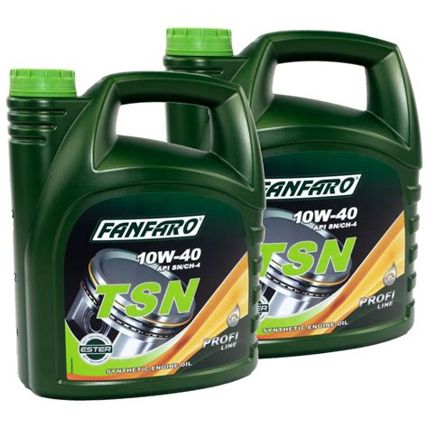 Engine Oil FANFARO TSN 10W 40 API SM SM CF 8 Liters Buy Online 21 95