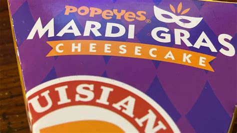 Review Of Popeyes Mardi Cheesecake And Some Other Great Food Pics Youtube