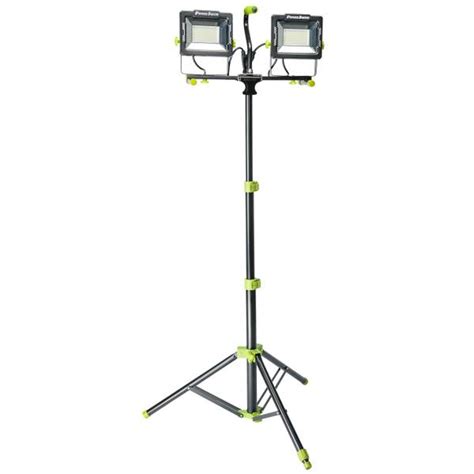 Powersmith Lumen Dual Head Led Work Light With Hd Tripod