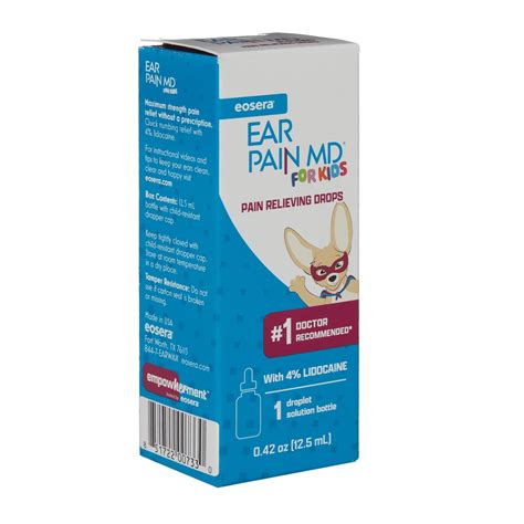Empowherment by Eosera Ear Pain MD for Kids, Max Strength Lidocaine Dr