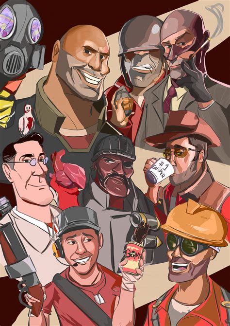 Artstation Team Fortress 2 Fanart