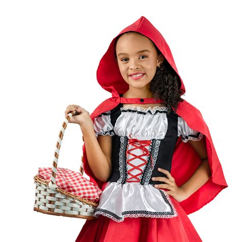 Capa Chapeuzinho Vermelho Infantil - Capa chapeuzinho Vermelho Camponesa infantil | Shopee Brasil